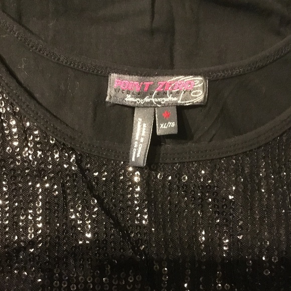 Point Zero Black Sequin Tank-Top - Picture 5 of 5